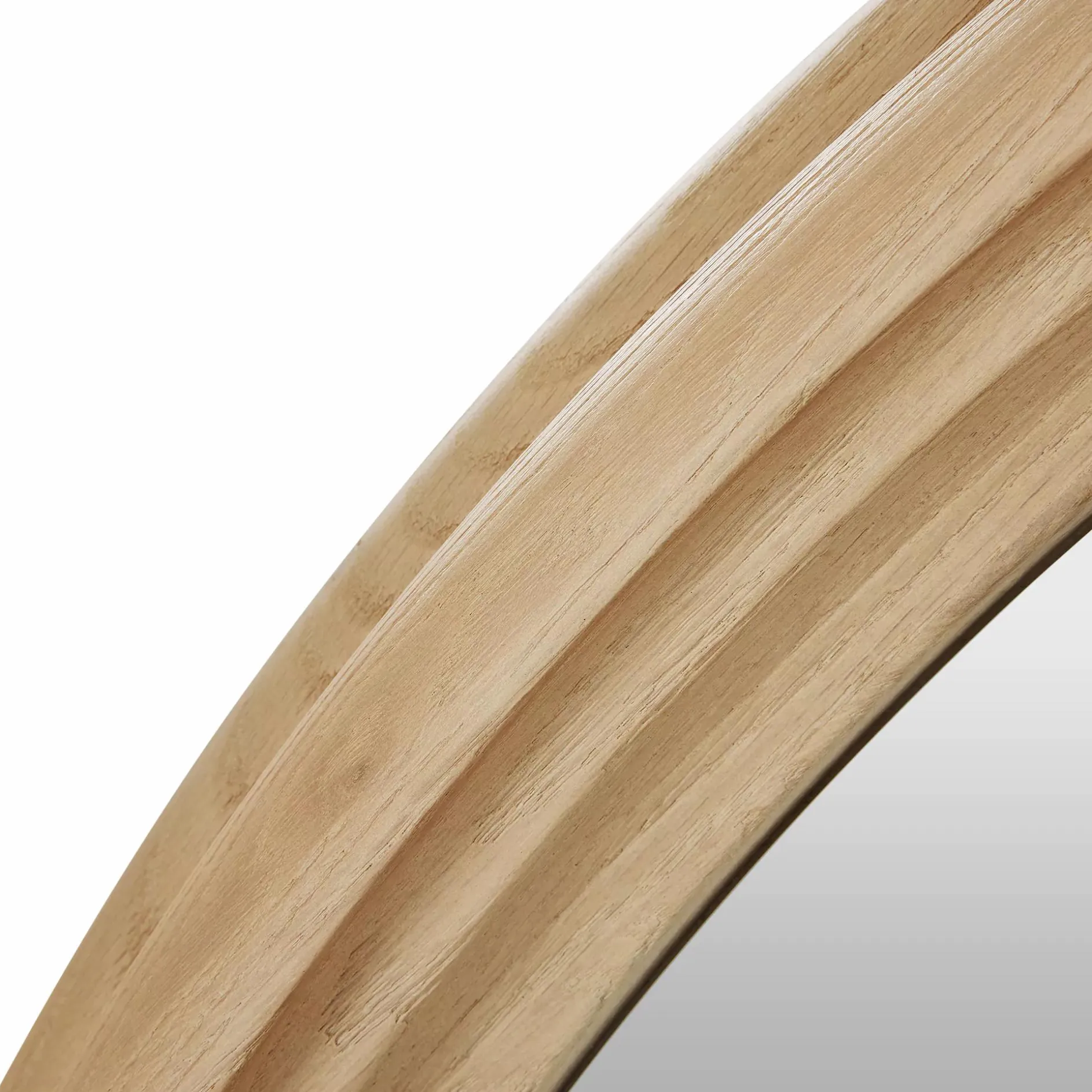 Molina - Round Mirror with Oak Frame