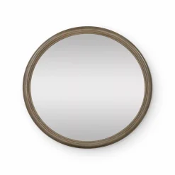 Molina - Round Mirror with Oak Frame