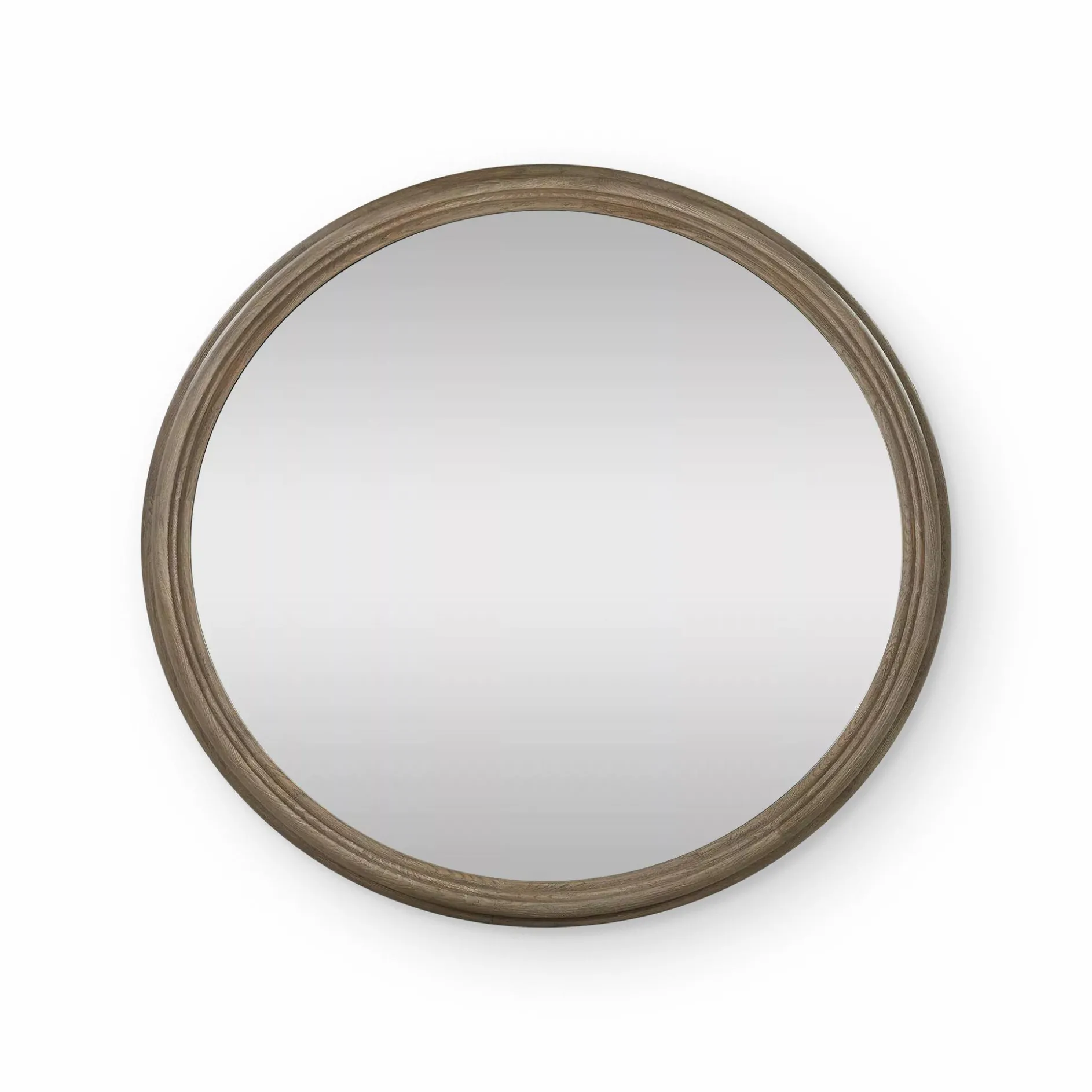 Molina - Round Mirror with Oak Frame