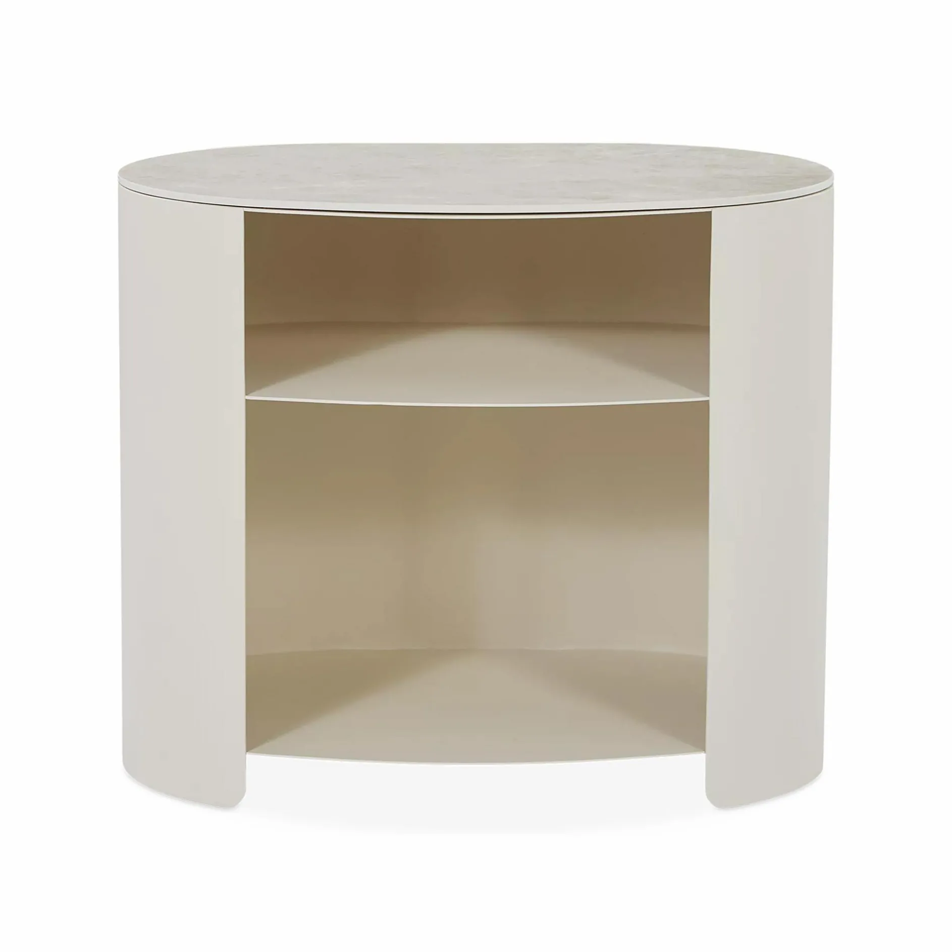 Mushroom - Nightstand with Oval Ceramic Top