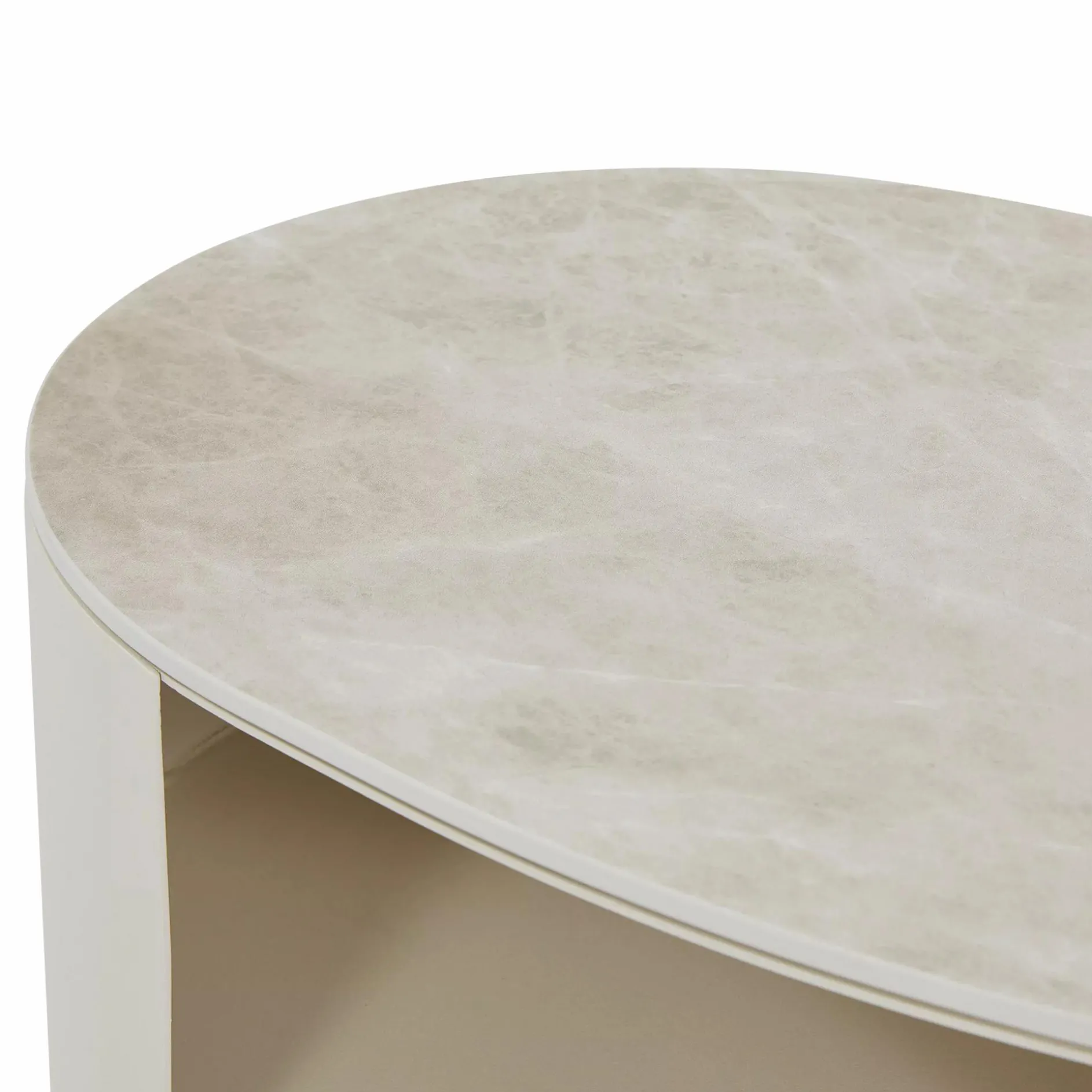 Mushroom - Nightstand with Oval Ceramic Top