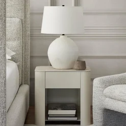 Mushroom - Nightstand with Ceramic Top