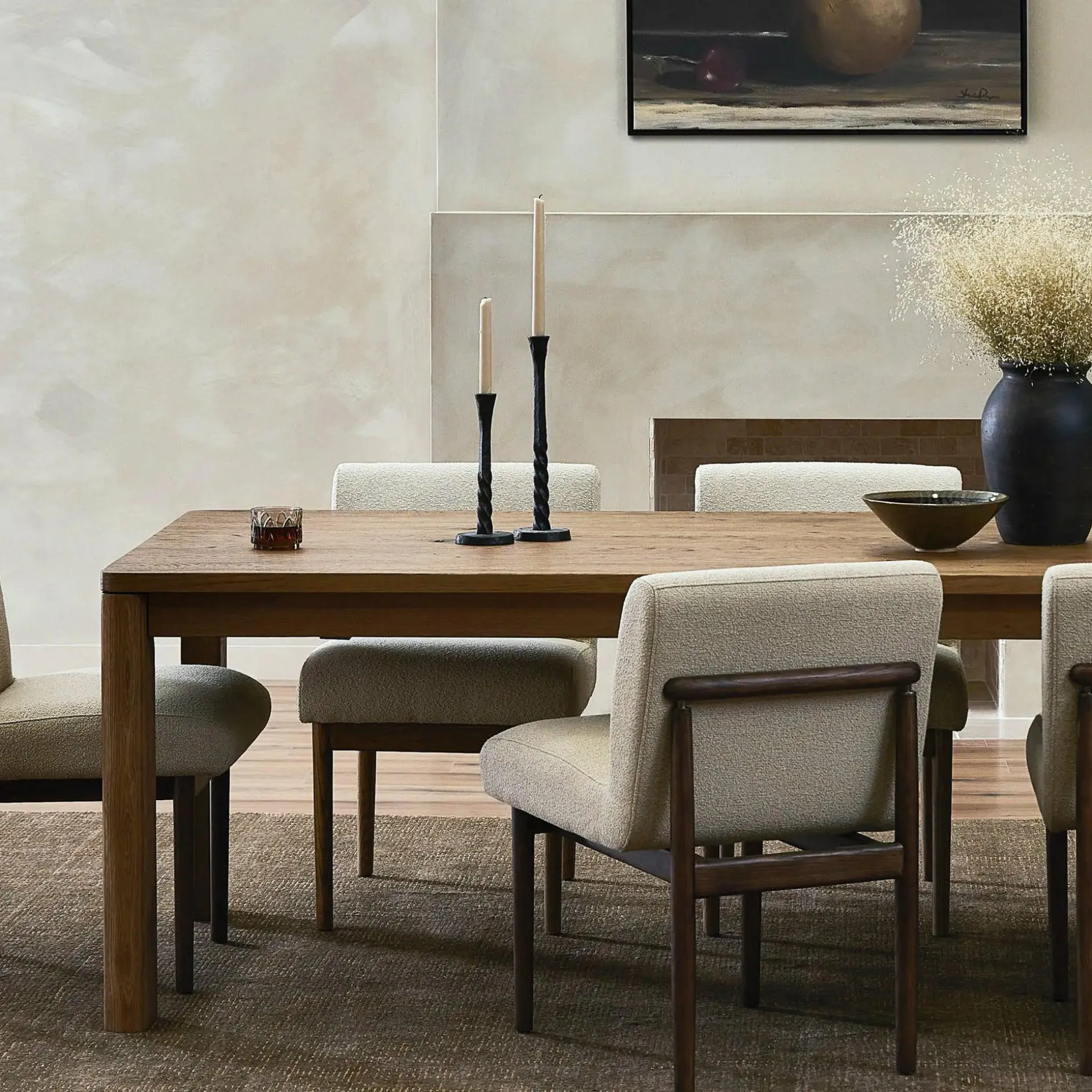 Noeline - Oak Wood Dining Table by Four Hands