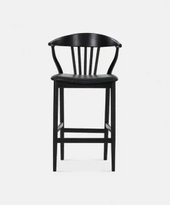 Nordic - Oak and Natural Fabric Stool