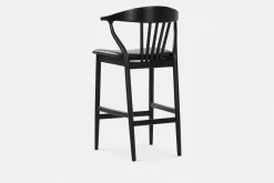 Nordic - Oak and Natural Fabric Stool