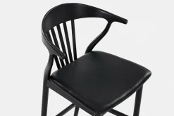 Nordic - Oak and Natural Fabric Stool