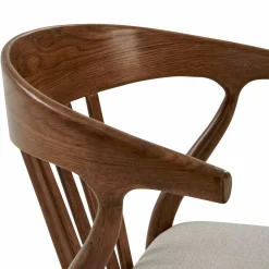 Nordic - Oak and Natural Fabric Chair