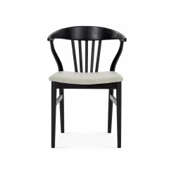 Nordic - Oak and Natural Fabric Chair