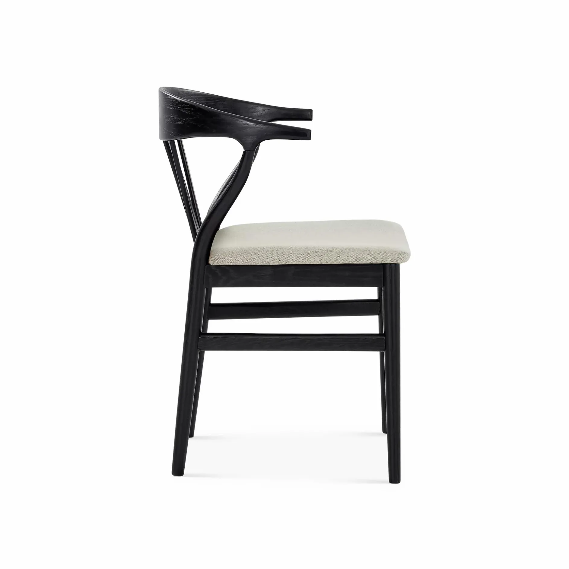 Nordic - Oak and Natural Fabric Chair