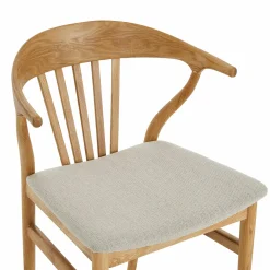 Nordic - Oak and Natural Fabric Chair