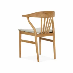 Nordic - Oak and Natural Fabric Chair