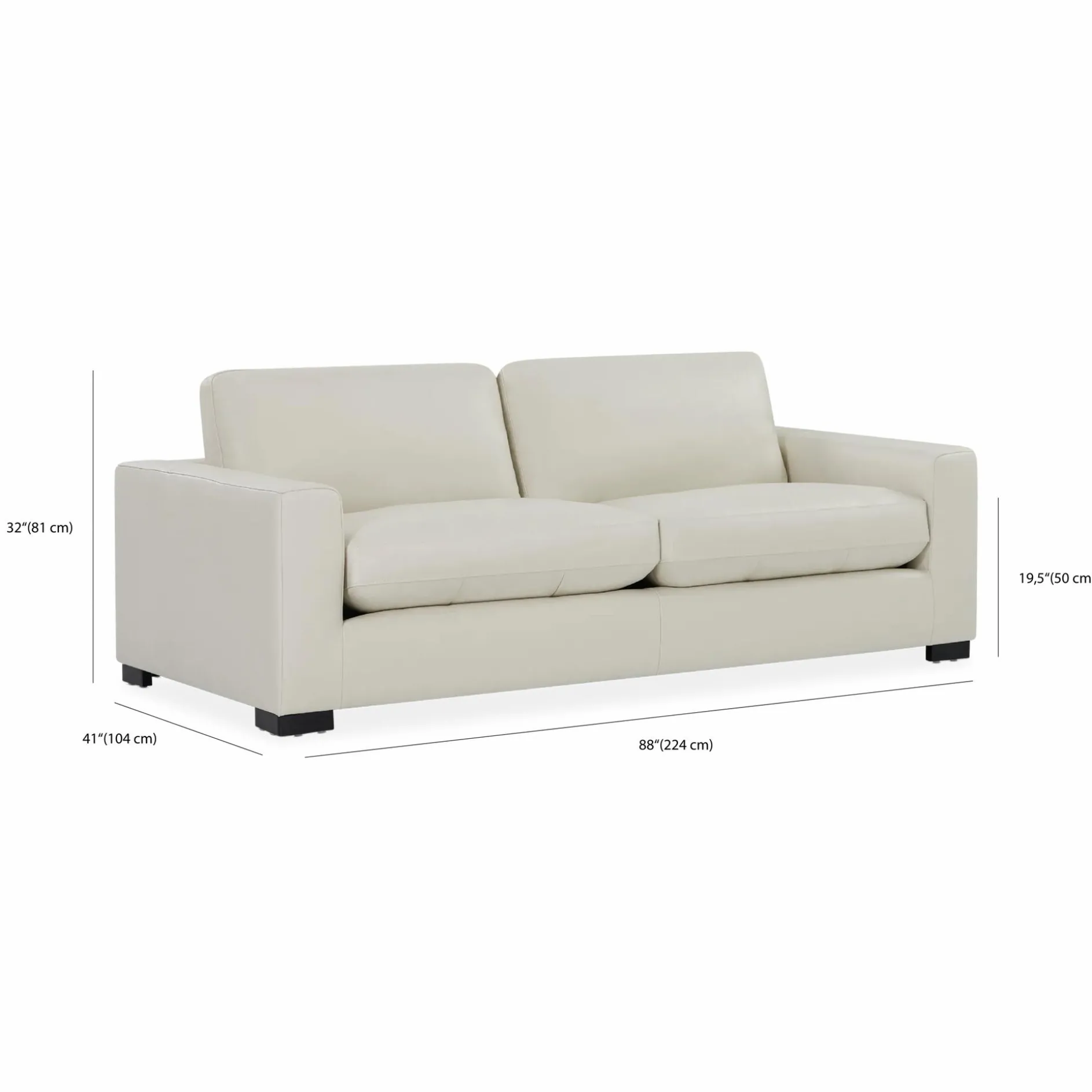Nova - 2-Seater Leather Sofa