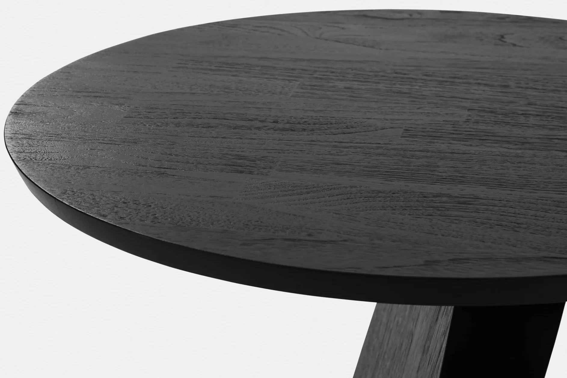 Oblic - Teak Wood Side Table by Ethnicraft