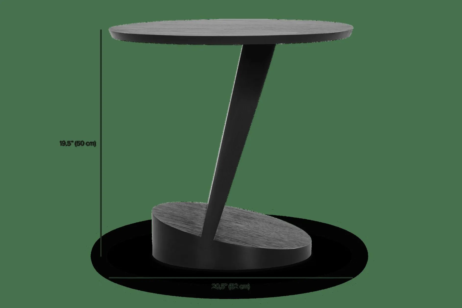 Oblic - Teak Wood Side Table by Ethnicraft