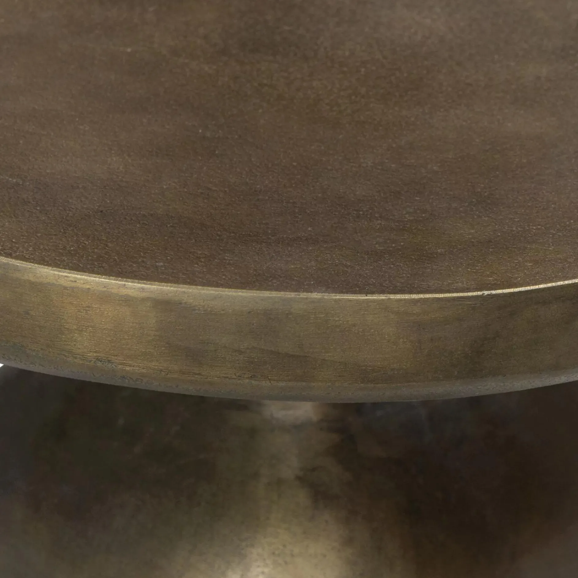 Odessa - Aluminium and Aged Brass Side Table by Four Hands