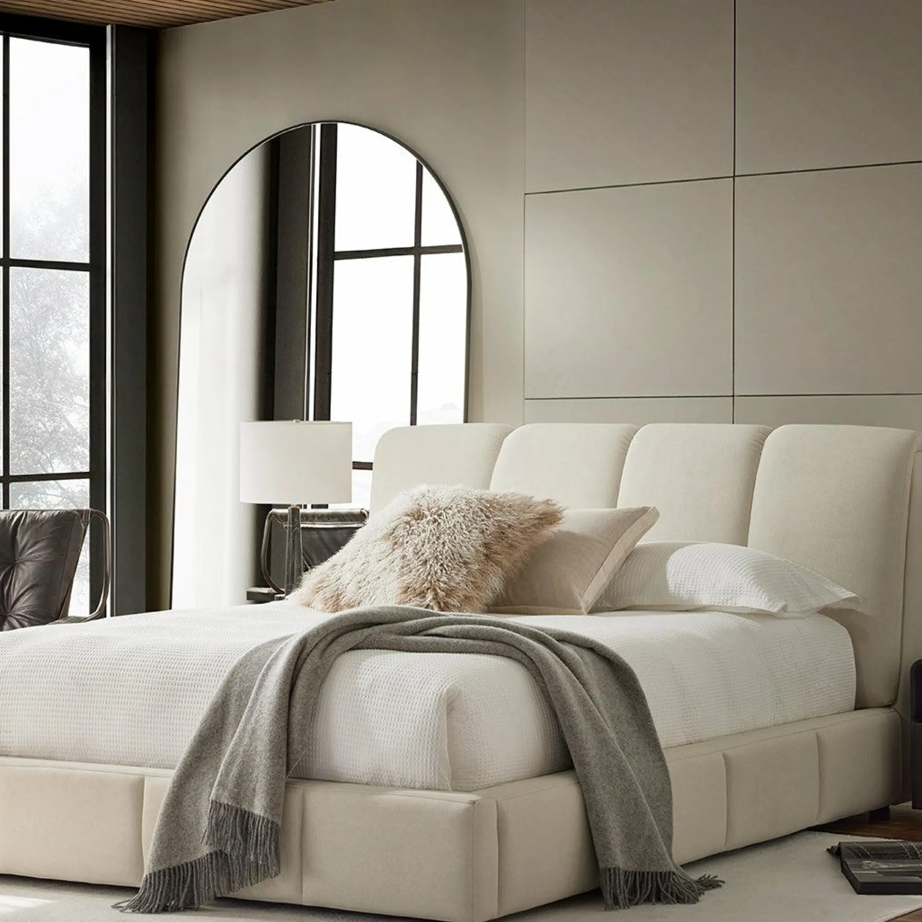 Oliver - Channel Tufted Bed