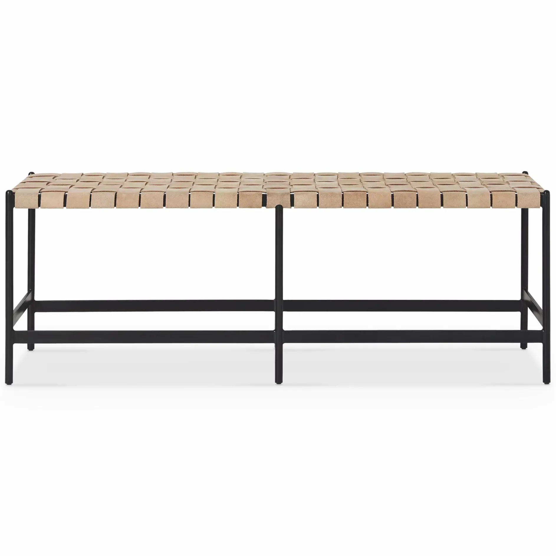 Omari - Leather Bench