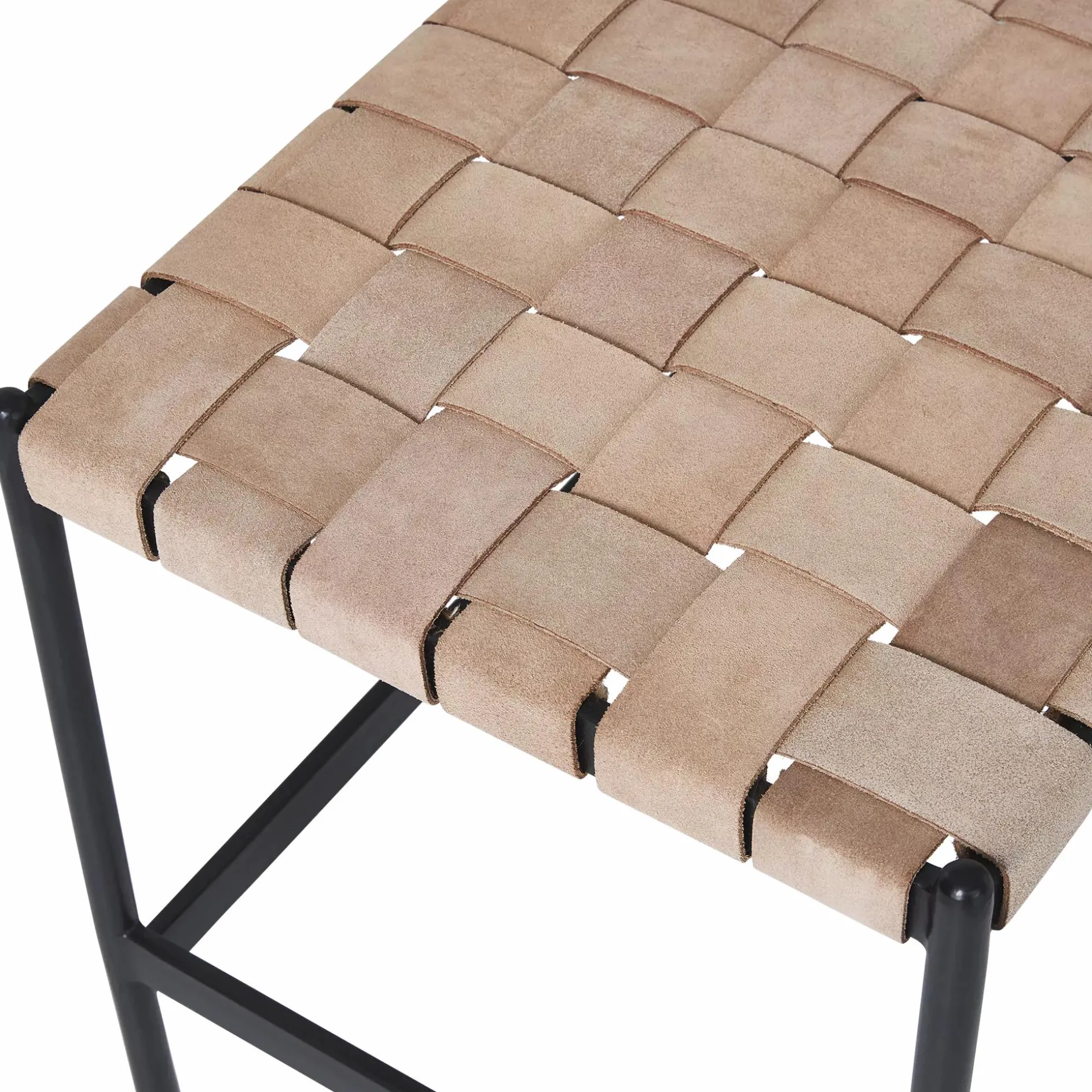 Omari - Leather Bench
