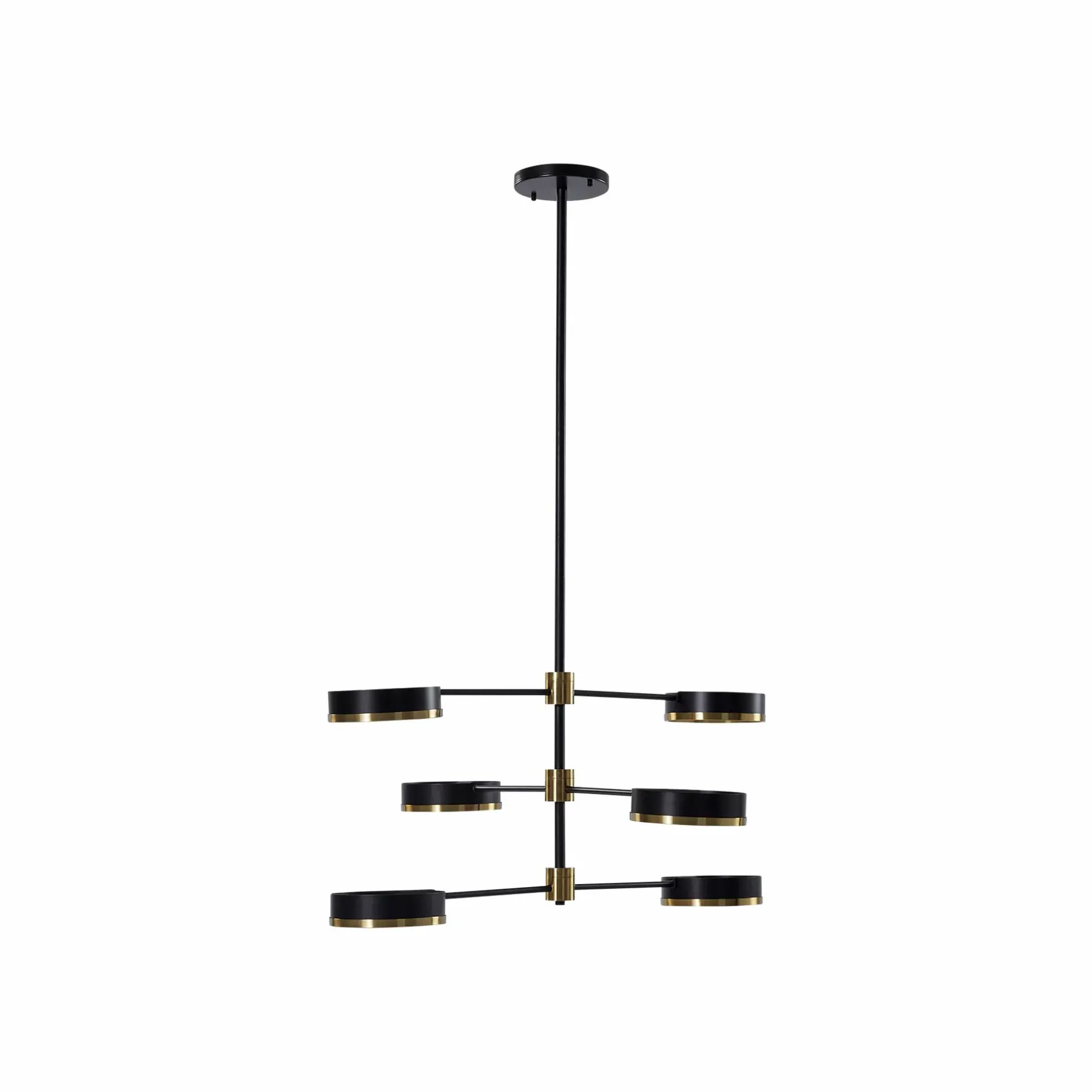 Oralee - Modern Chandelier with 6 Lamp Shades