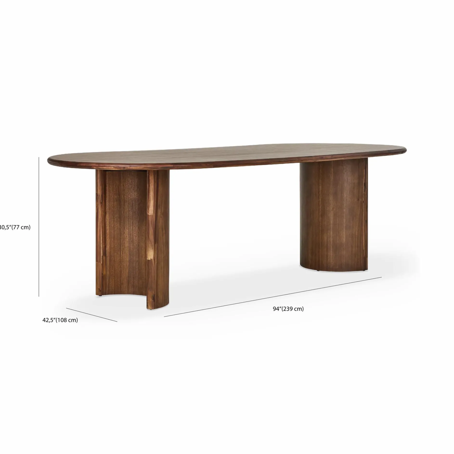 Paden - Solid Acacia Dining Table by Four Hands
