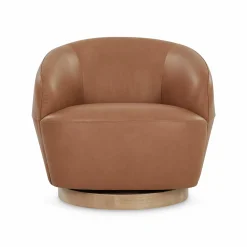 Pao - Leather Swivel Chair