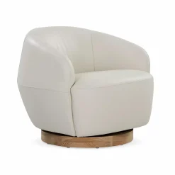 Pao - Leather Swivel Chair