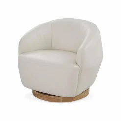 Pao - Leather Swivel Chair