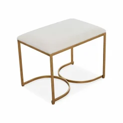 Paris - Brass Accent Bench