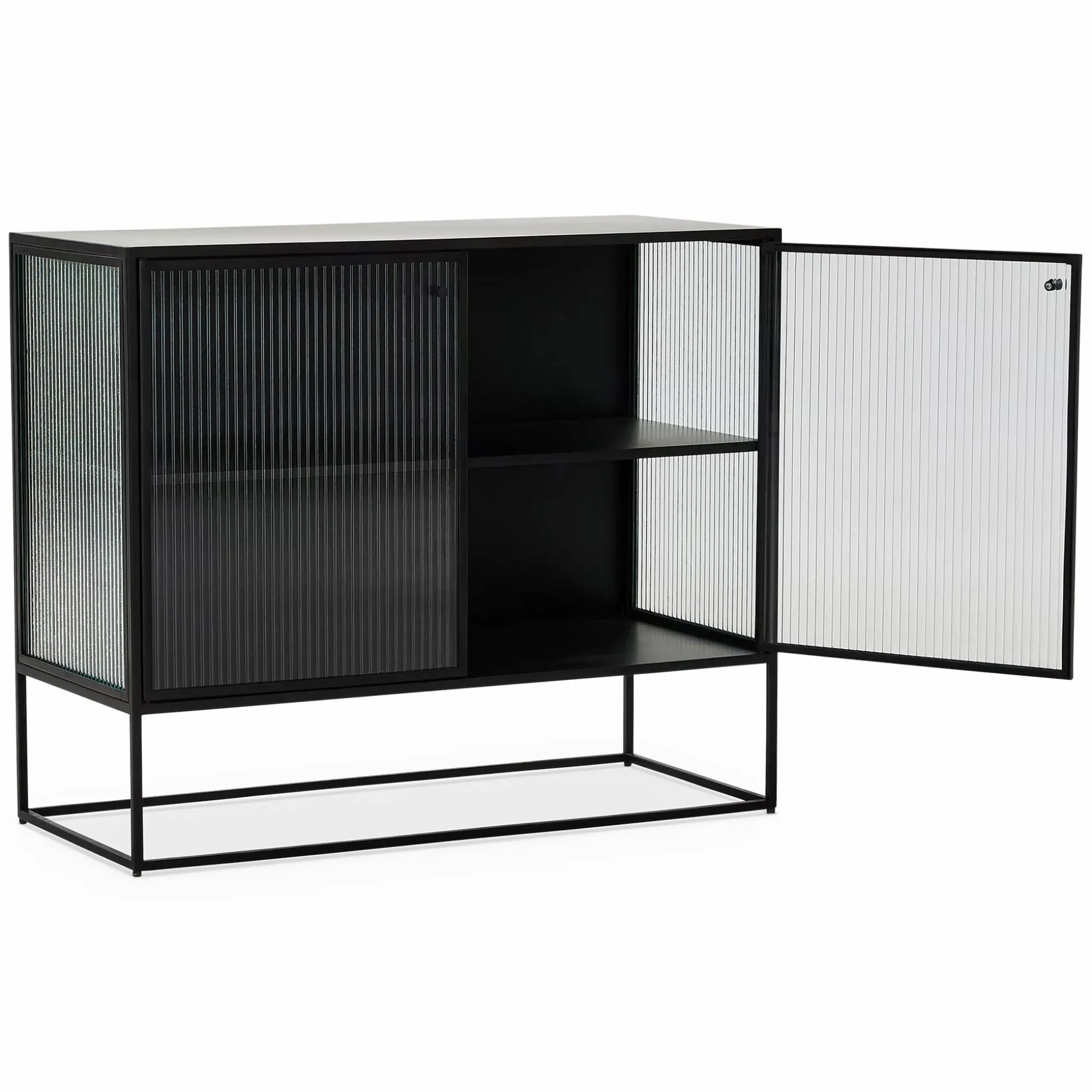 Parsons - Sideboard with Fluted Glass Doors