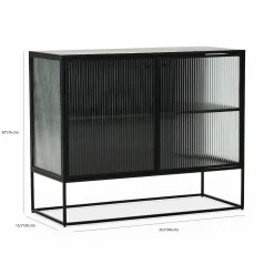 Parsons - Sideboard with Fluted Glass Doors