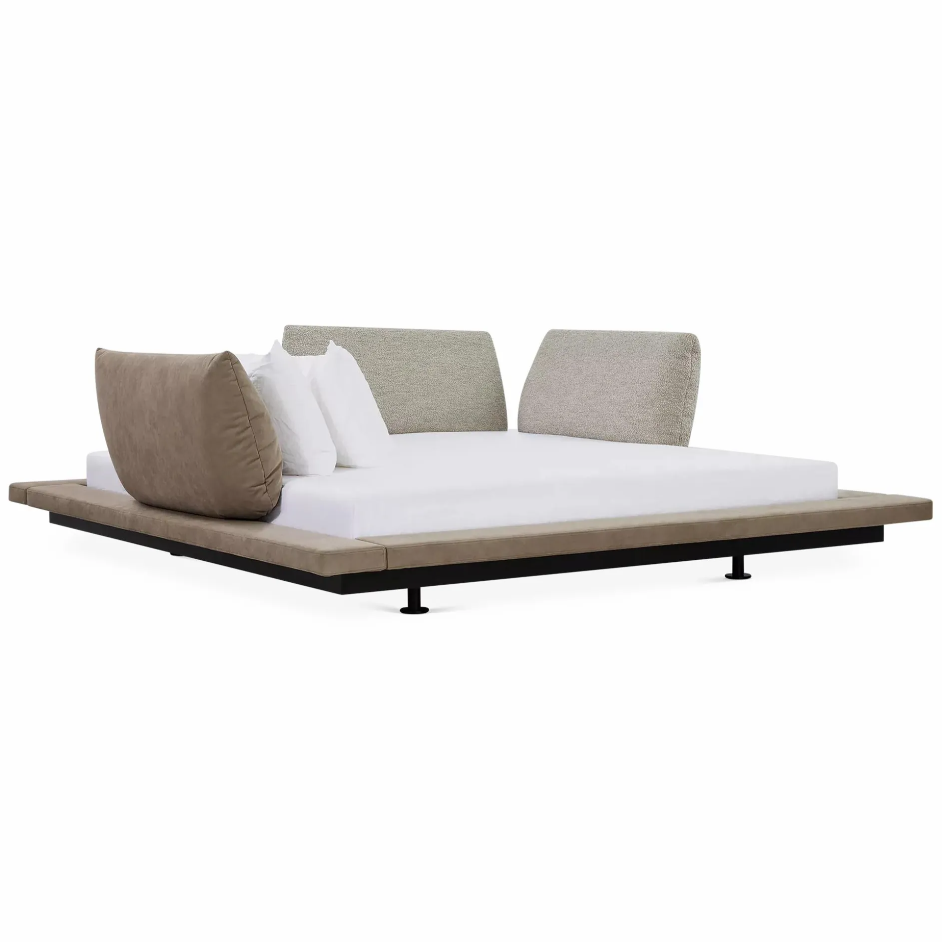Peter Maly 2 - Bed with adjustable cushions by Ligne Roset