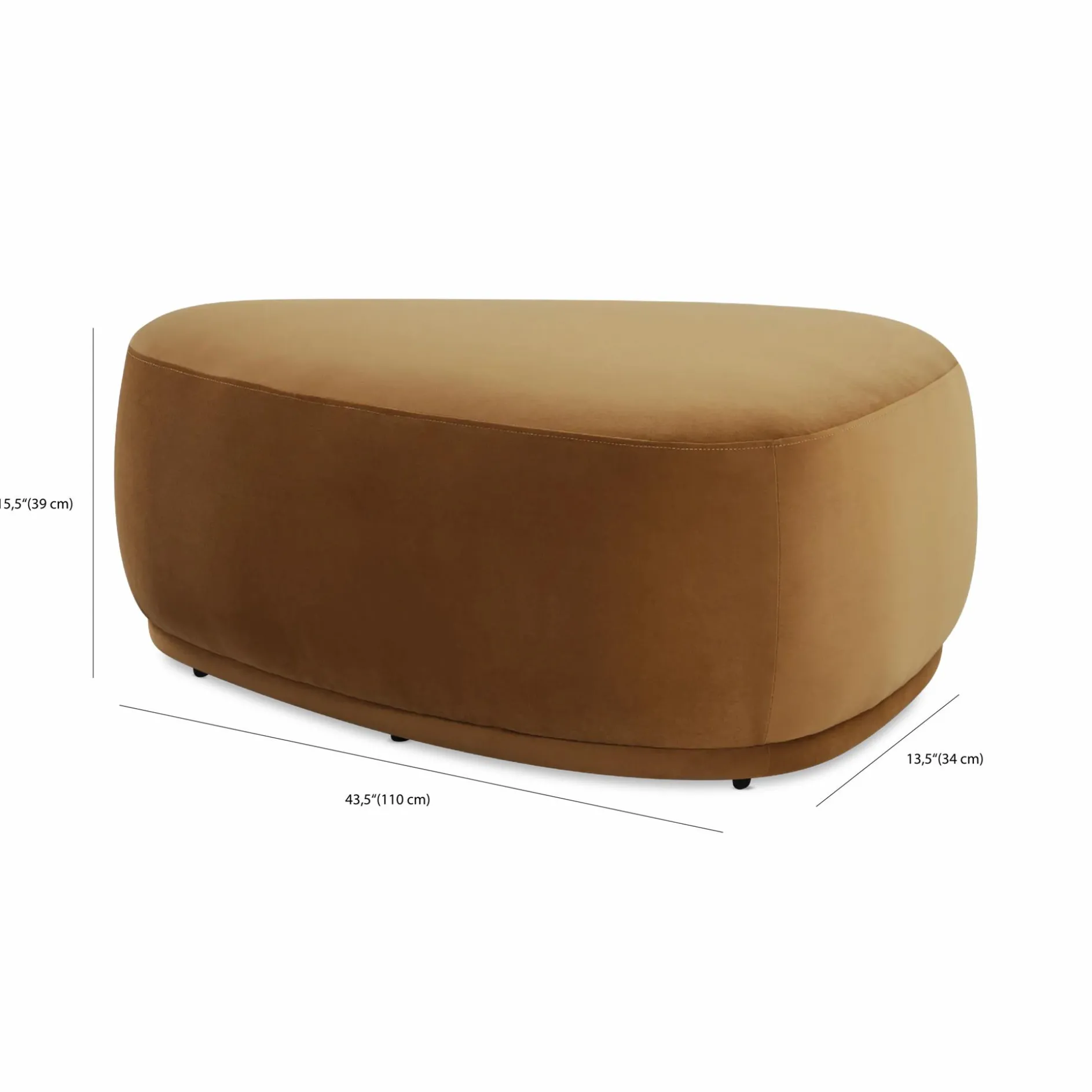 Poly - Organic-shaped Ottoman
