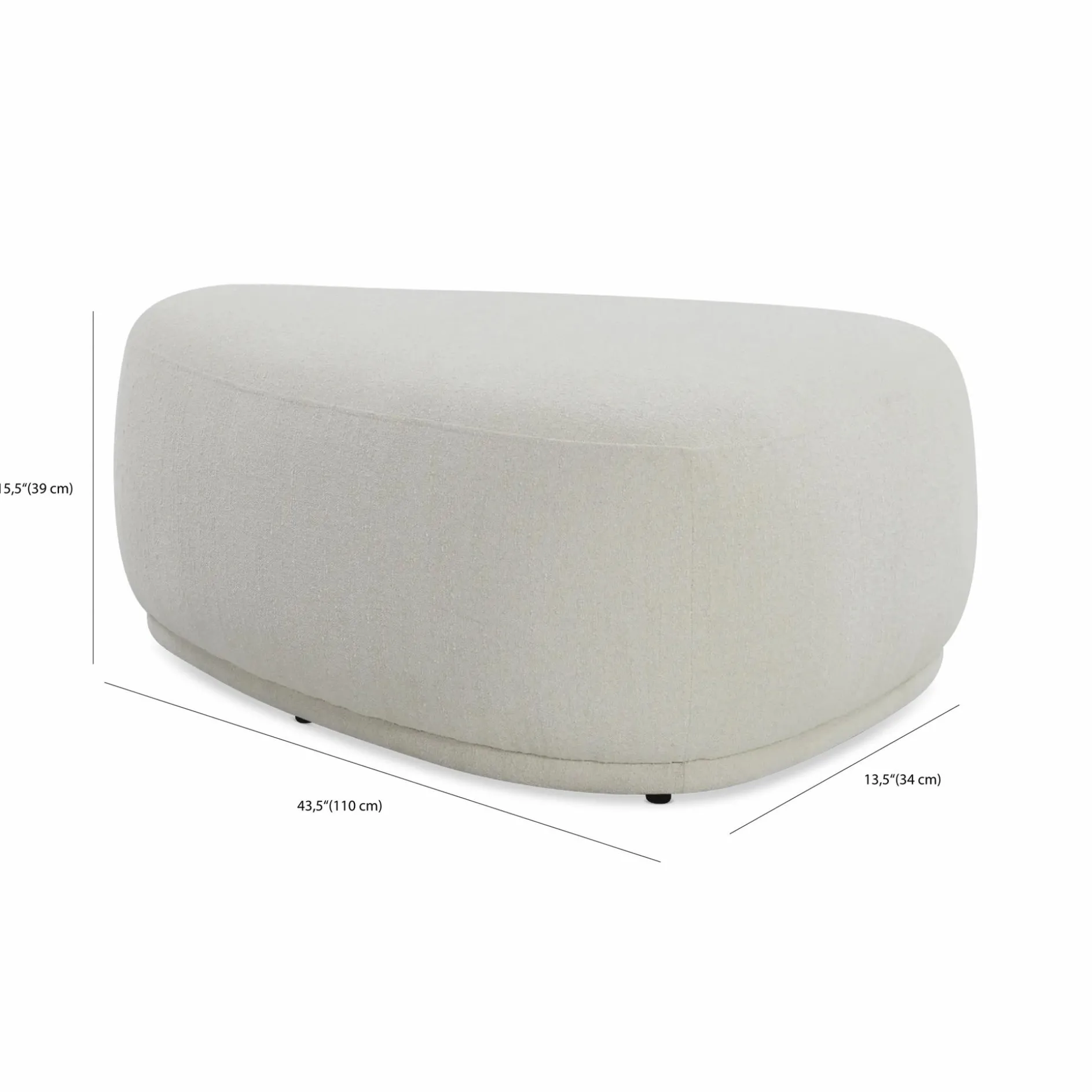 Poly - Organic-shaped Ottoman
