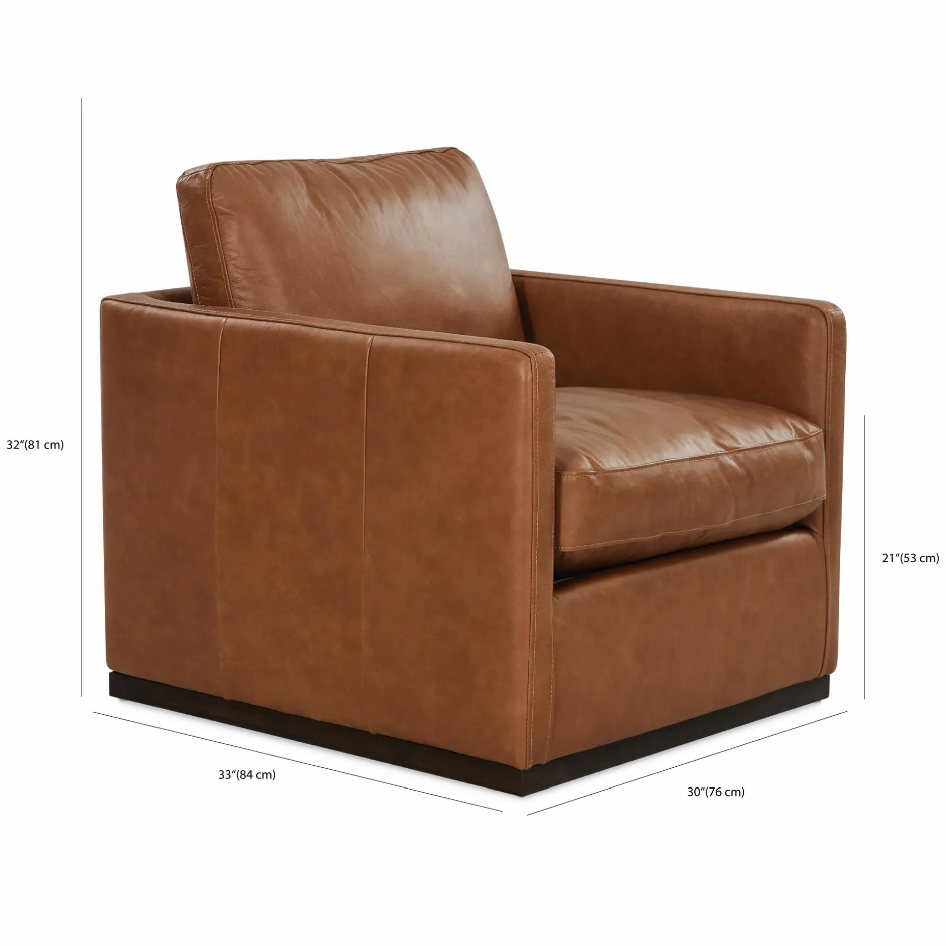 Portman - Buffalo Leather Armchair