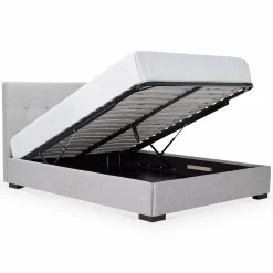 Quart de lune - Upholstered Bed with Optional Storage