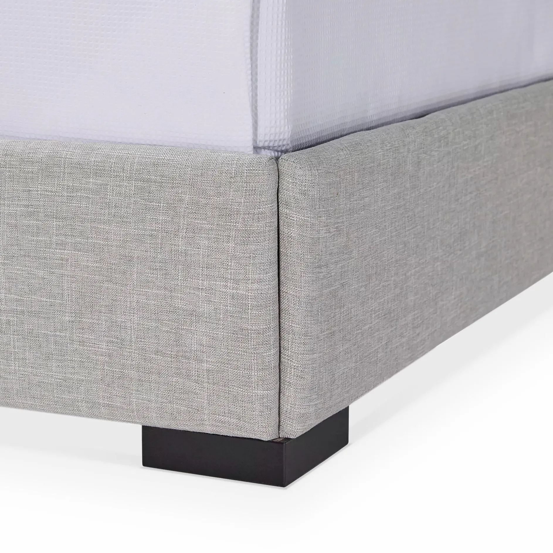 Quart de lune - Upholstered Bed with Optional Storage