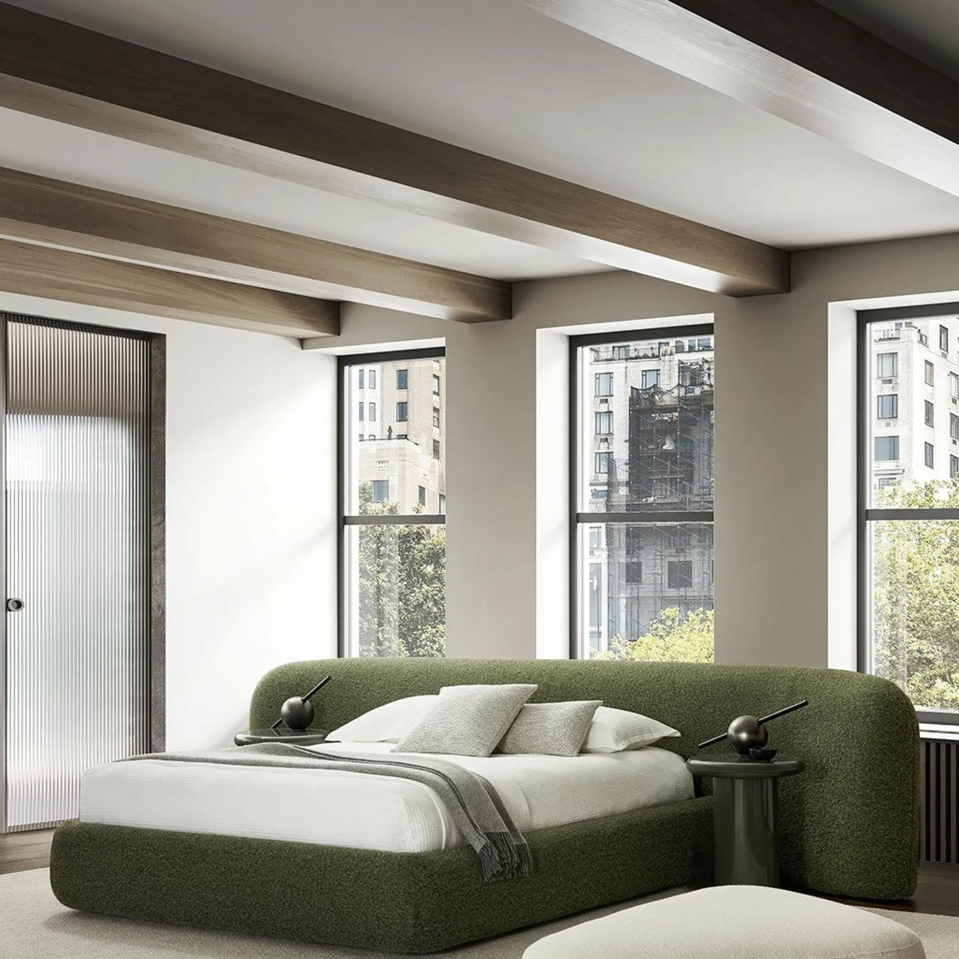Ranit - Fabric-Upholstered Bed