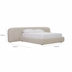 Ranit - Fabric-Upholstered Bed