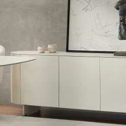 Raundo - Metal Sideboard with Ceramic Top