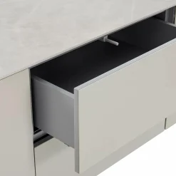 Raundo - Metal TV Stand with Ceramic Top
