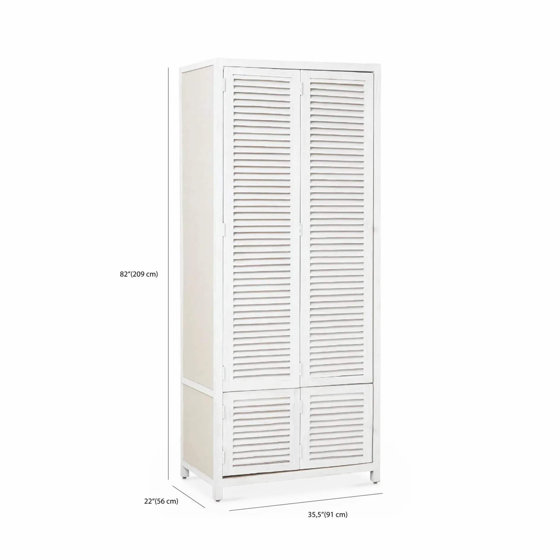 Rimini - Cabinet with Louvered Doors