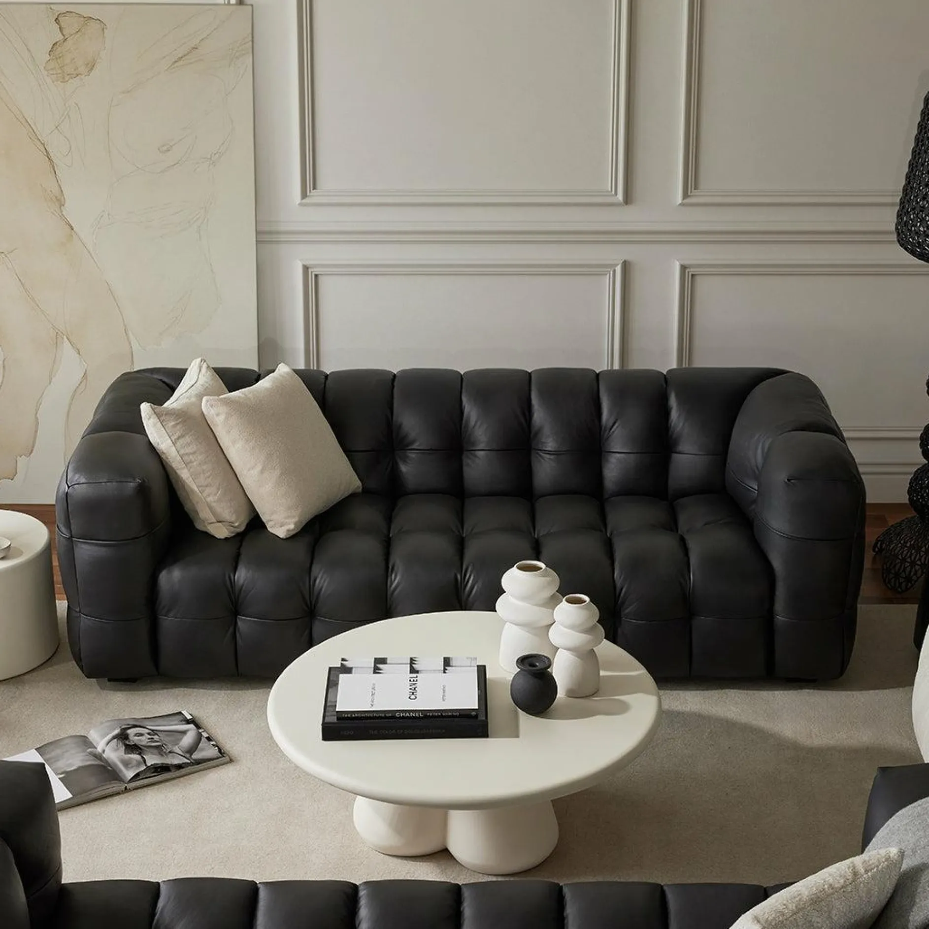 Roba - 3-Seater Sofa in Waxed Leather