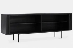 Roller Max - Mahogany and Teak Wood Credenza by Ethnicraft