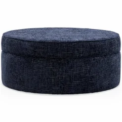 Rondo - Round Pouf with Storage by Romano