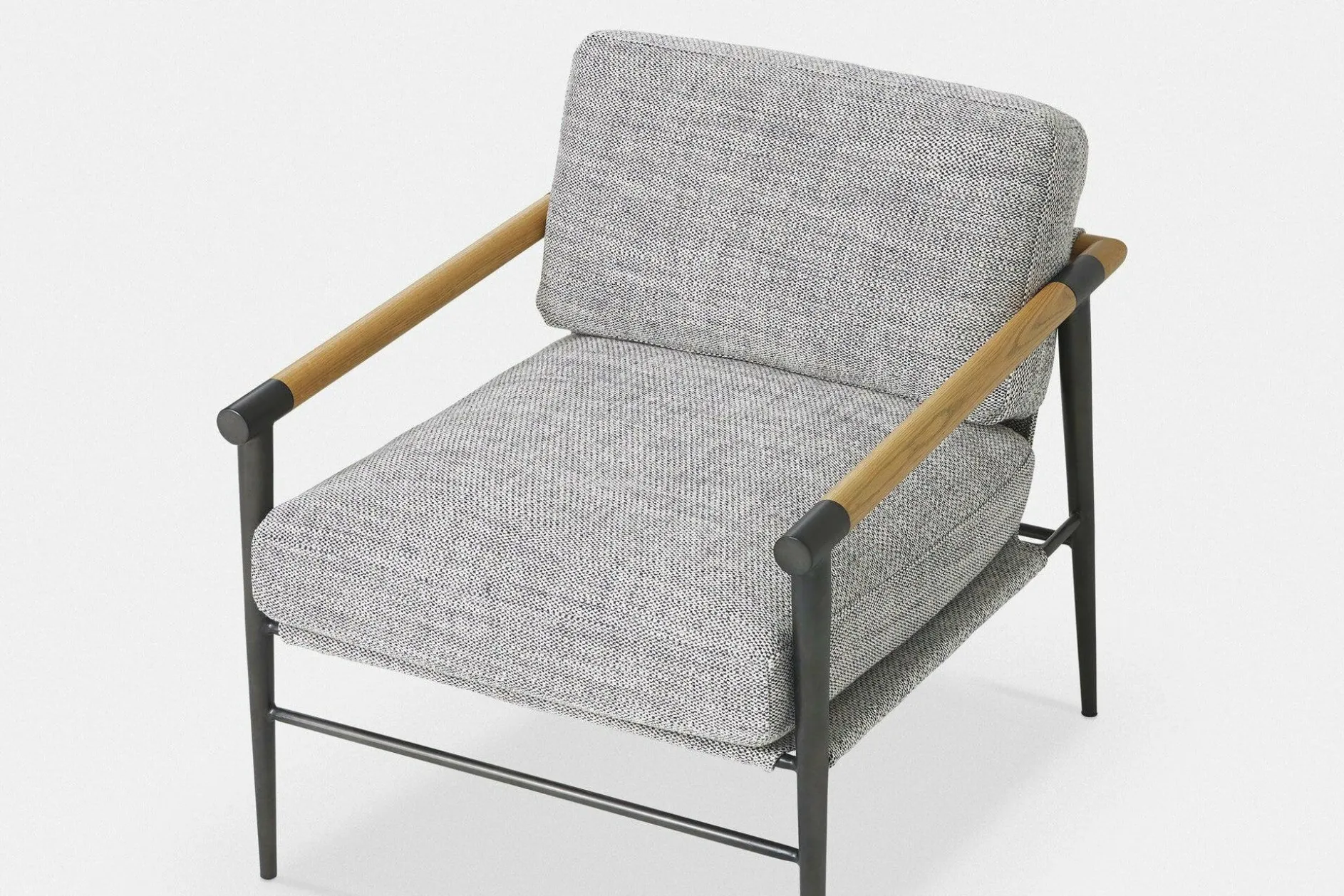 Rowen - Heathered Fabric Armchair by Four Hands