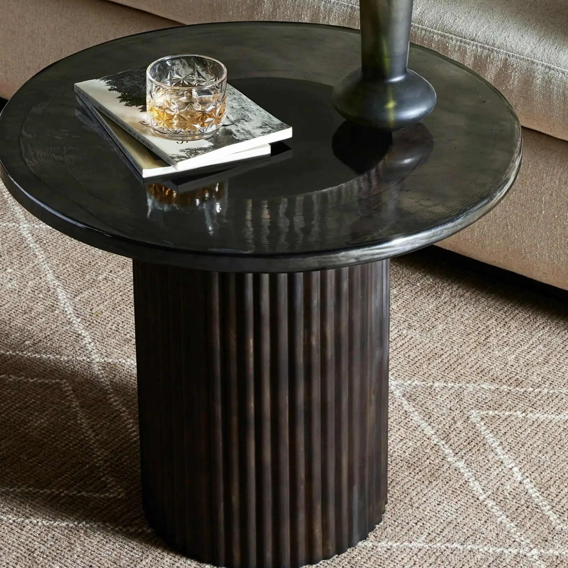 Ruben - Side Table with Round Top by Four Hands