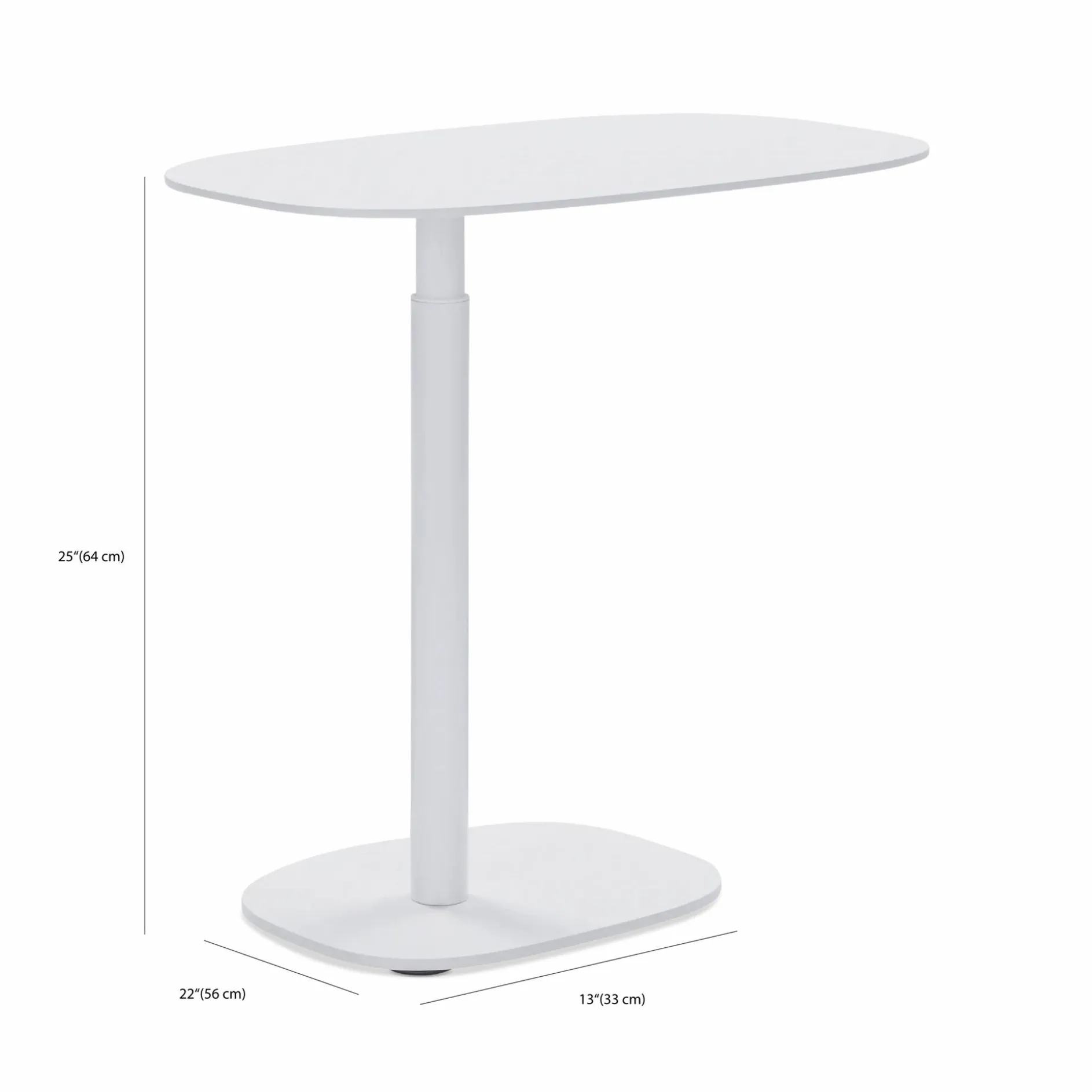 Serif - Adjustable Side Table by BDI