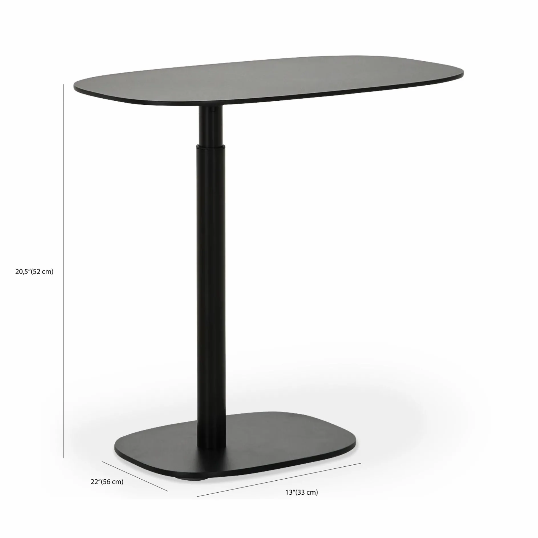 Serif - Adjustable Side Table by BDI
