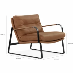 Shabby - Leather Armchair by Conform