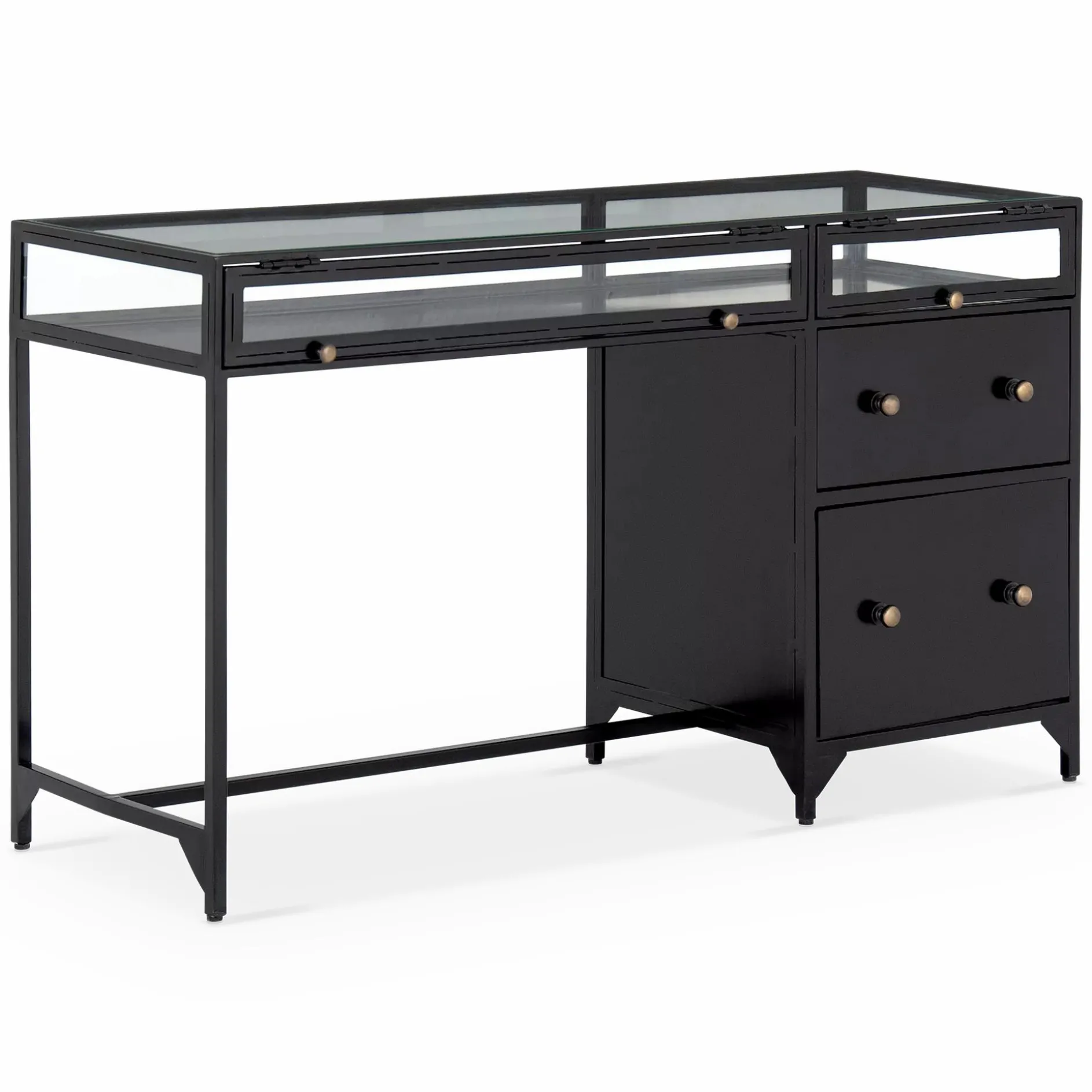 Shadow Box - Glass Top Desk